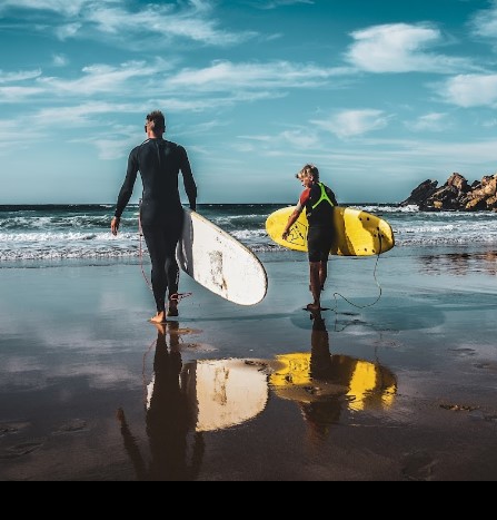 surf lessons in la pared or jandia light house